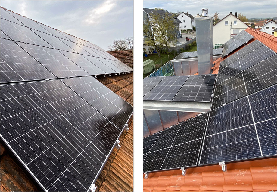 Solartechnik Wild GmbH Leistungen Photovoltaikanlagen auf Hausdach